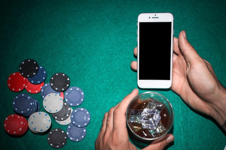 iOS Safari browser showing rajaslot303 platform interface with live casino tables and betting options